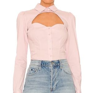 Flur de mal Bella top in pink NWT